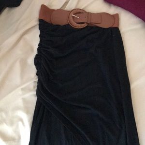 Cute comfy maxi skirt with slit